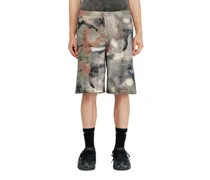 Sweatshorts mit digitalem Camouflage-Print - Kurze Hosen - Herren - Bunt