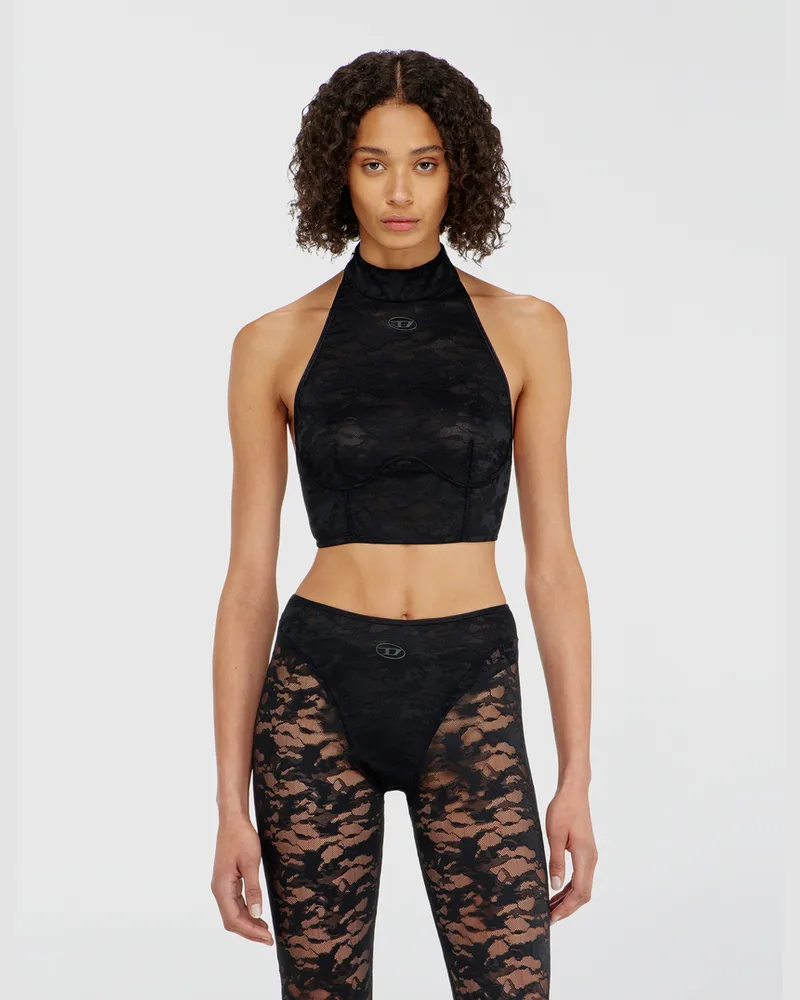 Diesel Spitzen-Bralette mit Neckholder - BHs - Damen - Schwarz Schwarz