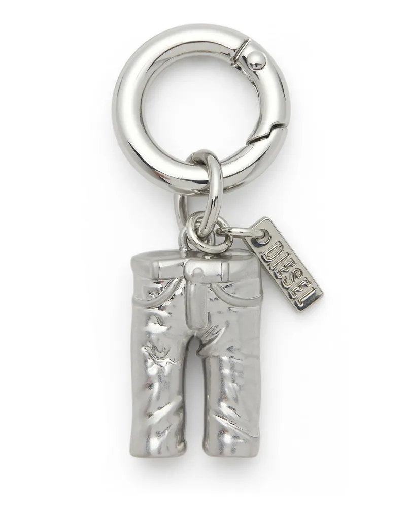 Diesel Anhänger aus Metall mit Logodetail - Charms und Schlüsselanhänger - Unisex - Silber Silber