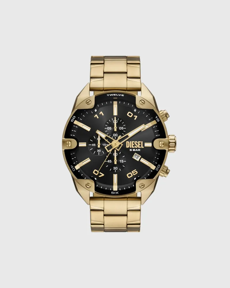 Diesel Spiked Armbanduhr aus Edelstahl - Uhren - Herren - Gold Gold