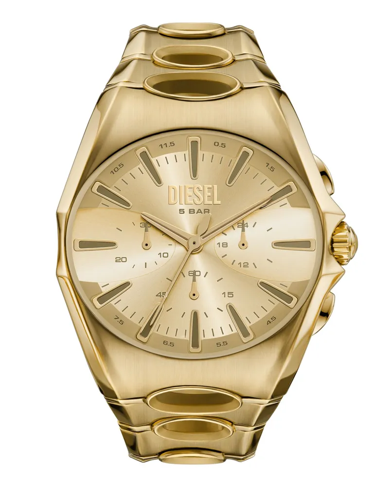 Diesel D-Curve Armbanduhr aus Goldfarbene Edelstahl - Uhren - Herren - Gold Gold