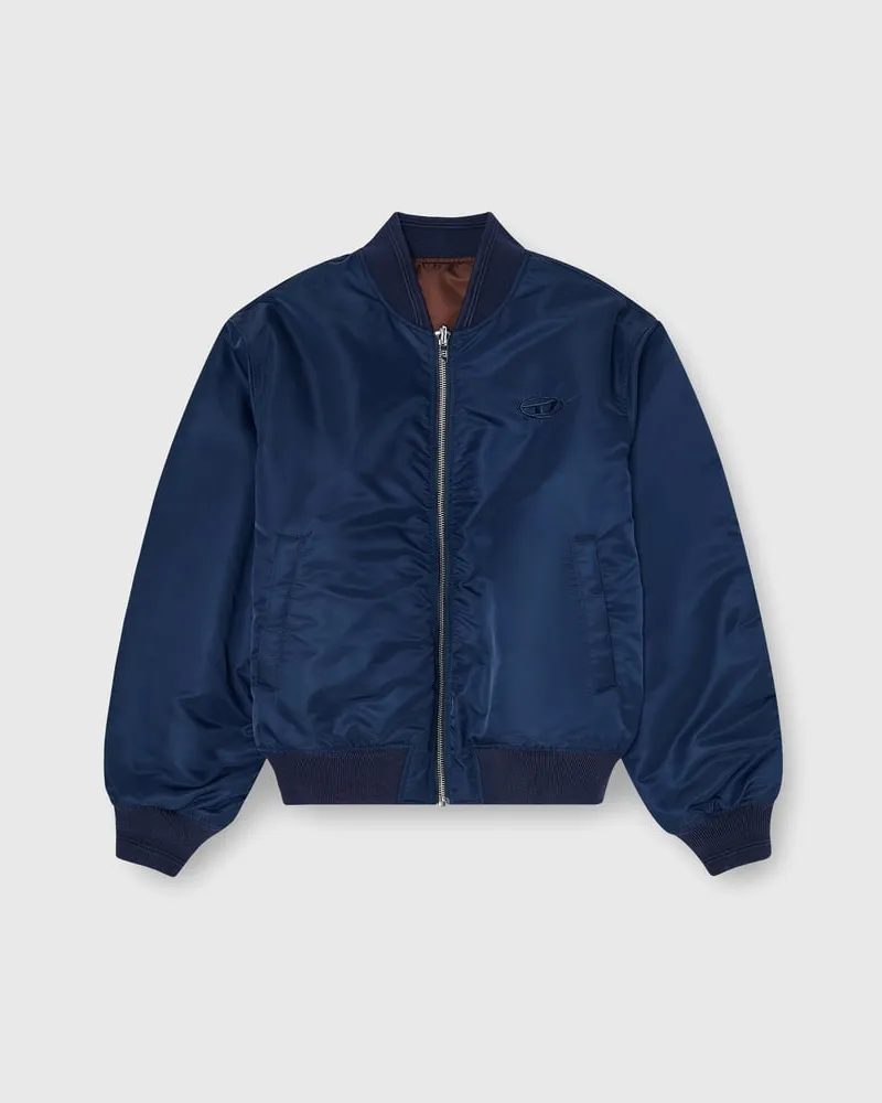 Diesel Gesteppte Bomberjacke mit Oval-D-Stickerei - Winterjacken - Herren - Blau Blau