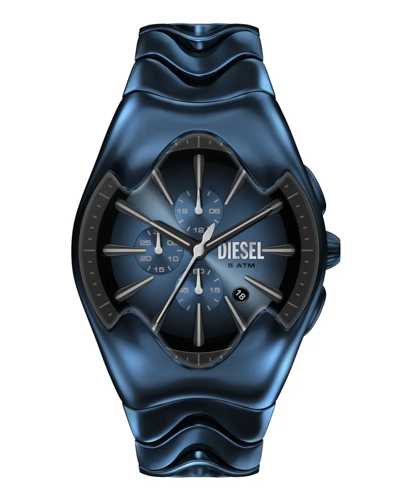 Diesel Mercurial Blaues Edelstahlarmbanduhr - Uhren - Herren - Bunt Bunt