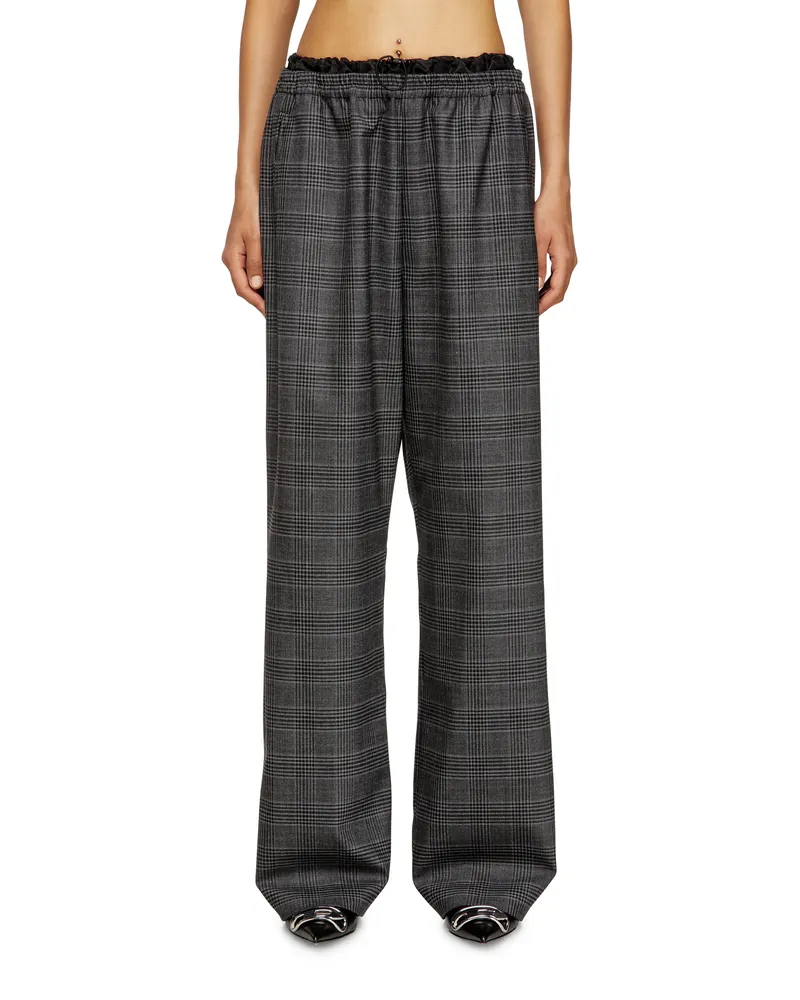 Diesel Wollhose mit Leistentaschen - Hosen - Damen - Schwarz Schwarz