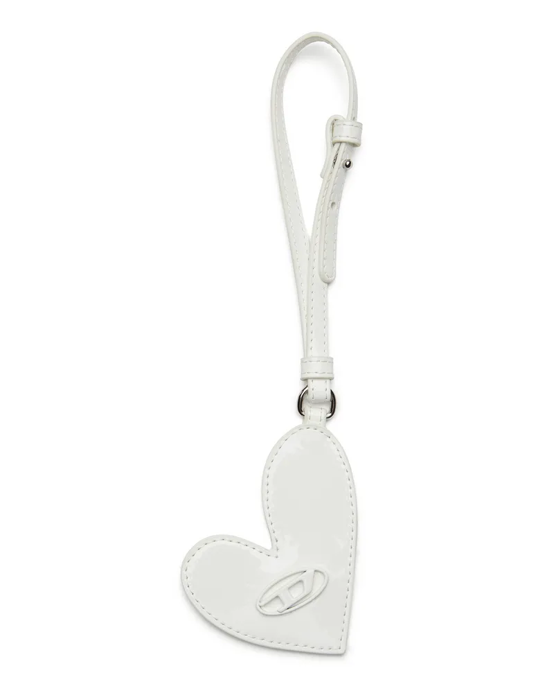 Diesel Spiegelanhänger mit glänzendem Finish - Charms und Schlüsselanhänger - Damen - Weiss Weiss