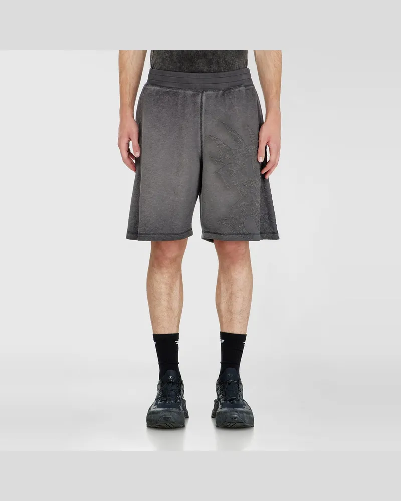 Diesel Sweatshorts mit Dévoré-Motiven - Kurze Hosen - Herren - Grau Grau