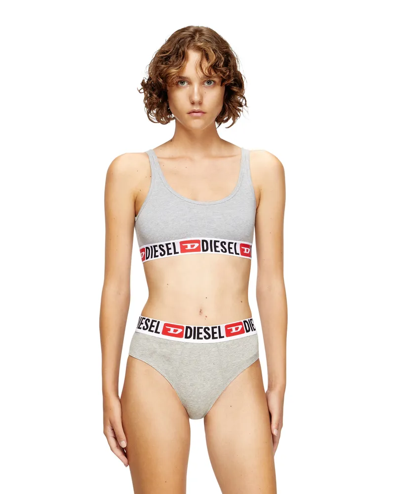 Diesel Bralette mit Logoband - BHs - Damen - Grau Grau