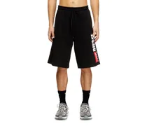 Fleece-Shorts mit Maxi-Logopatch - Kurze Hosen - Herren - Schwarz