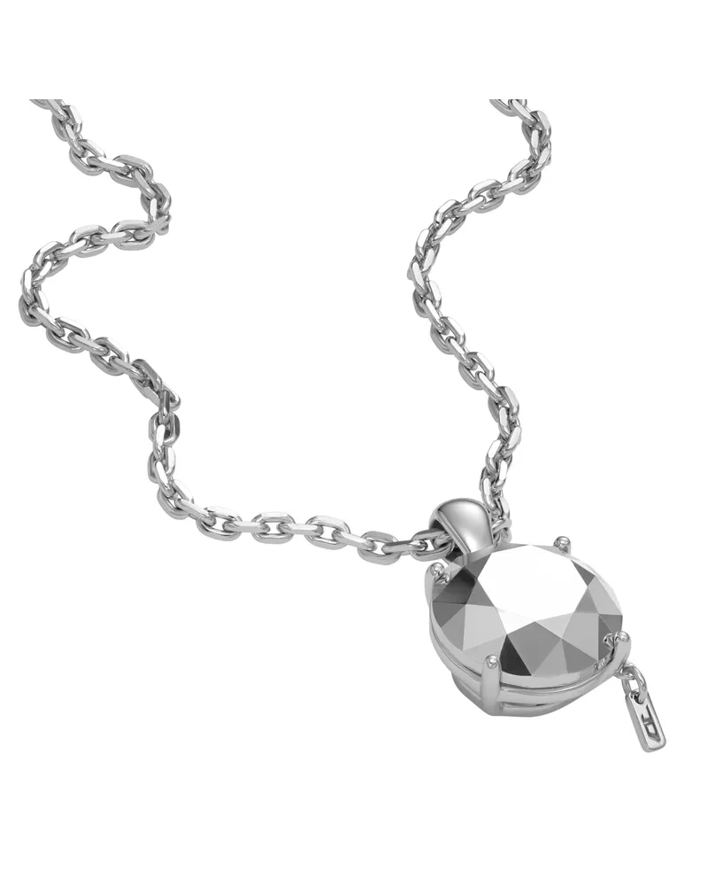 Diesel Halskette aus Sterlingsilber mit Diamantschliff - Halsketten - Unisex - Silber Silber