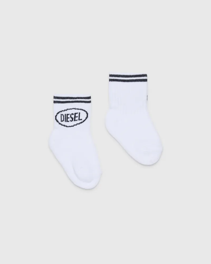 Diesel Baumwollsocken mit gestreiften Bündchen - Weitere Accessoires - Unisex - Bunt Bunt