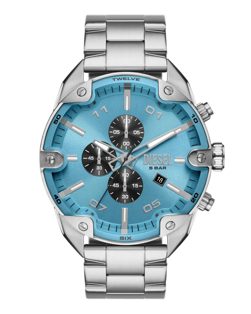 Diesel Spiked Chronograph Edelstahl - Uhren - Herren - Silber Silber