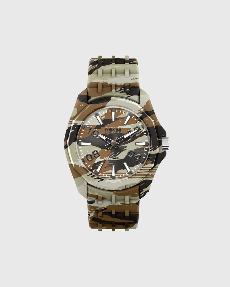 Diesel Stinger camo silicone watch - Uhren - Herren - Bunt Bunt