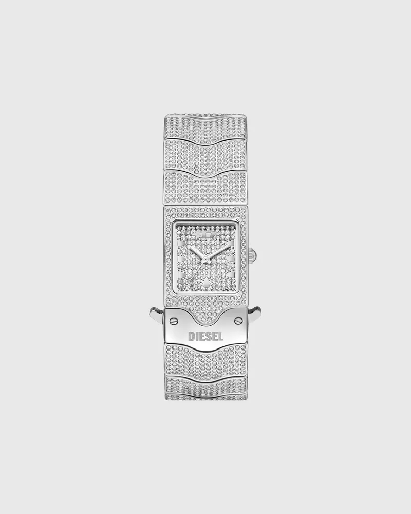 Diesel Closer Limited Edition Uhr aus Edelstahl mit Pavé-Besatz - Uhren - Herren - Silber Silber