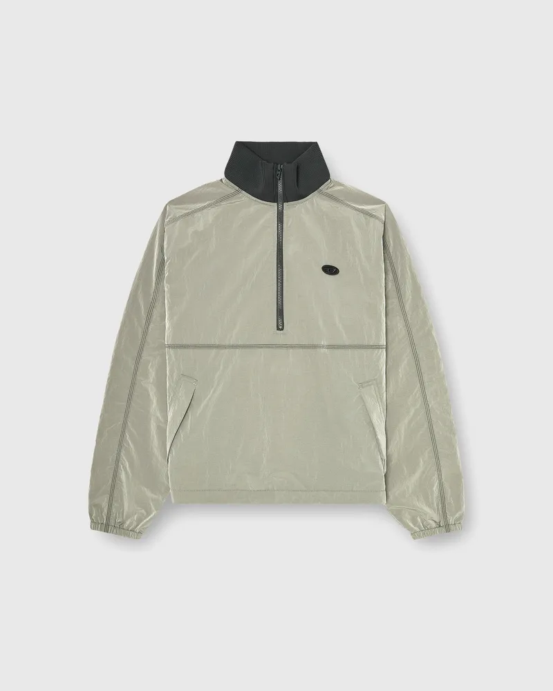 Diesel Nylonjacke mit Crinkle-Effekt - Jacken - Herren - Grau Grau