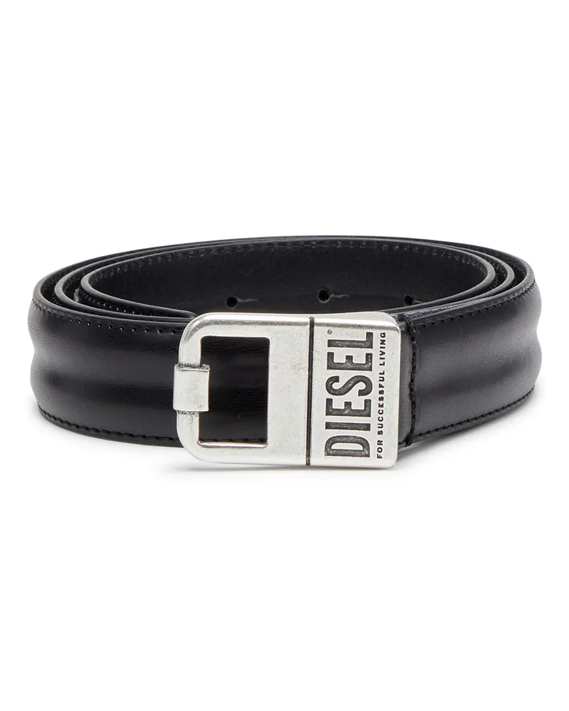 Diesel 3cm Gürtel aus Leder - Gürtel - Herren - Schwarz Schwarz