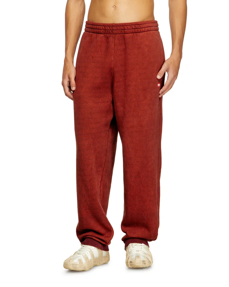 Diesel Hosen mit Kordelzug und geripptem Abschluss - Hosen - Herren - Rot Rot