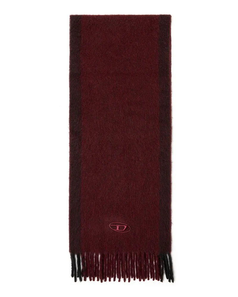 Diesel Jacquard-Wollschal in Burgunderrot - Schals - Unisex - Rot Rot