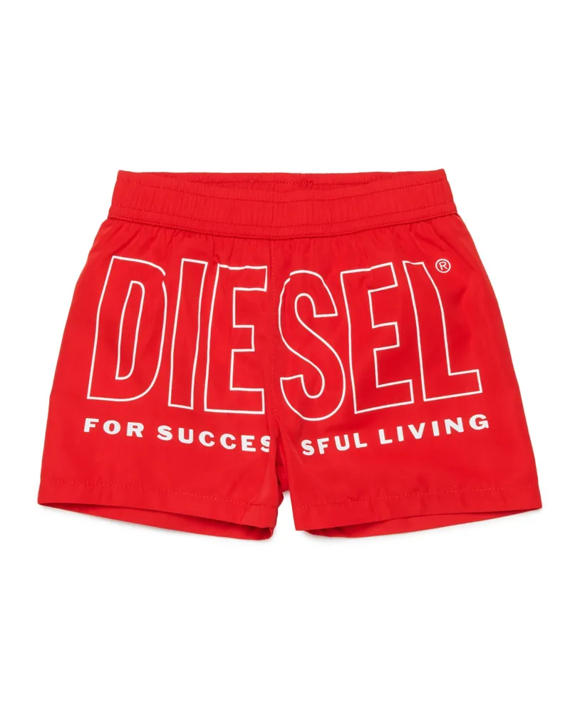 Diesel Badeshorts mit Maxi-Biscotto-Print - Beachwear - Herren - Rot Rot