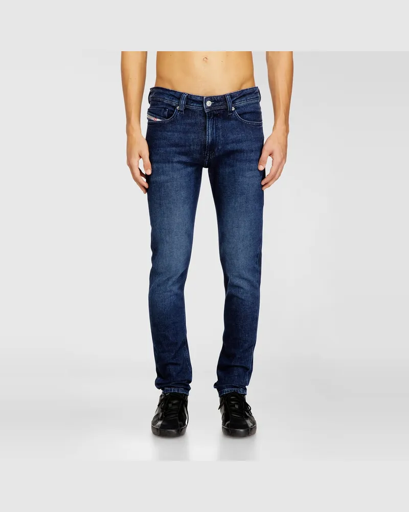 Diesel Skinny Jeans Low Waist 1979 Sleenker, Dunkelblau, Reißverschluss Blau