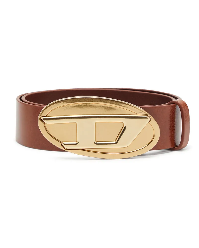 Diesel 4 cm Ledergürtel mit ovaler D-Schnalle - Gürtel - Damen - Bunt Bunt