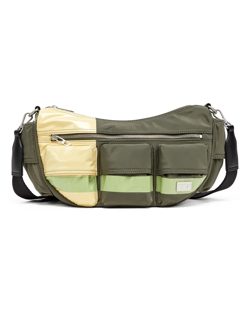 Diesel Multi-Pkts - Schultertasche mit Colorblock-Design - Schultertaschen - Unisex - Bunt Bunt