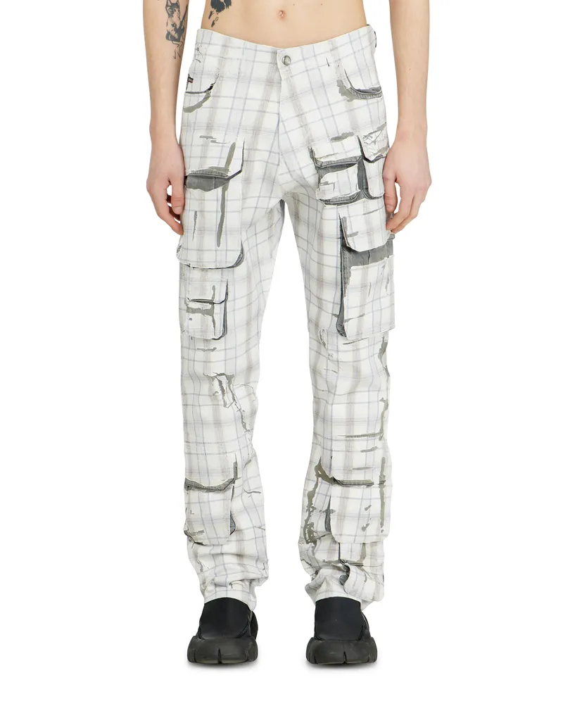 Diesel Slim Jeans Regular Waist D-DAREK, Farbig, Knopfverschluss Grau