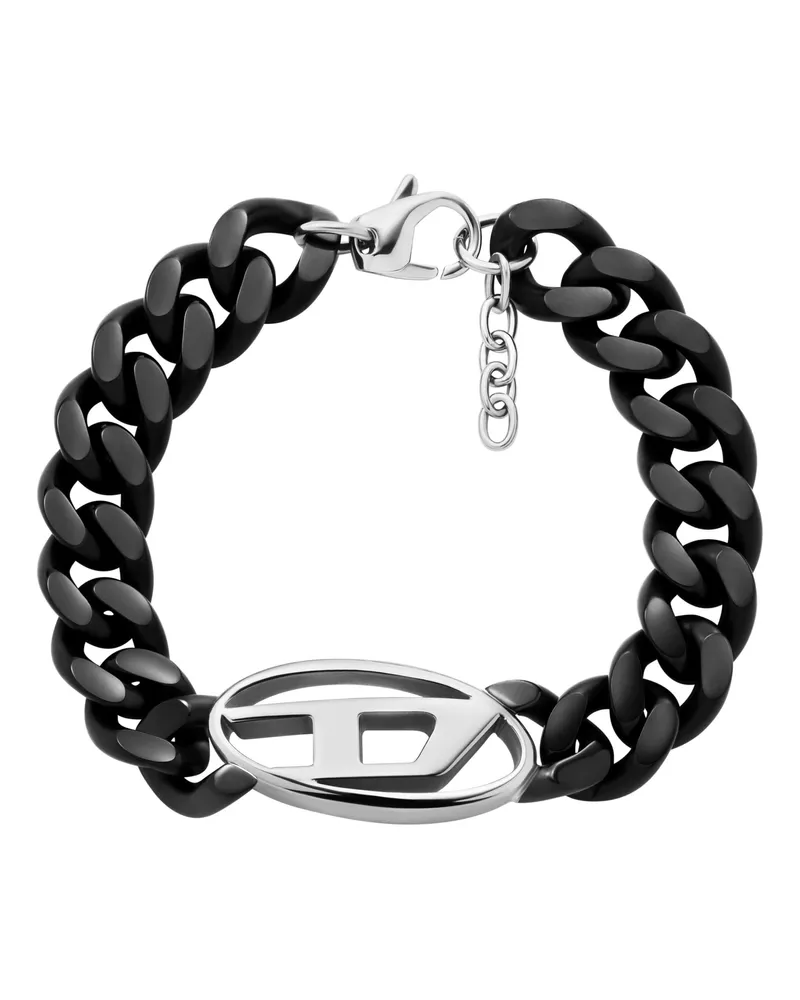 Diesel Kettenarmband aus Edelstahl - Armbänder - Unisex - Schwarz Schwarz