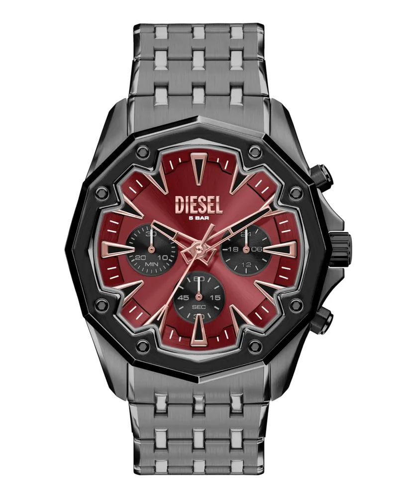 Diesel Stinger Uhr aus Edelstahl in Gunmetal-Optik - Uhren - Herren - Grau Grau