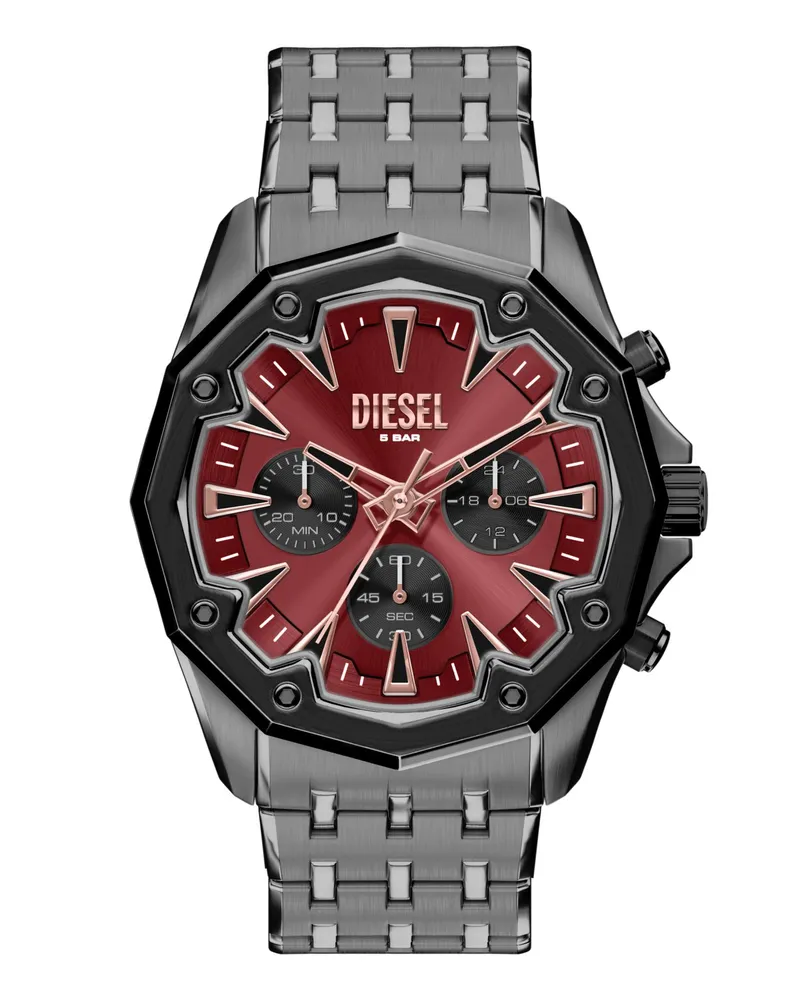 Diesel Stinger Uhr aus Edelstahl in Gunmetal-Optik - Uhren - Herren - Grau Grau