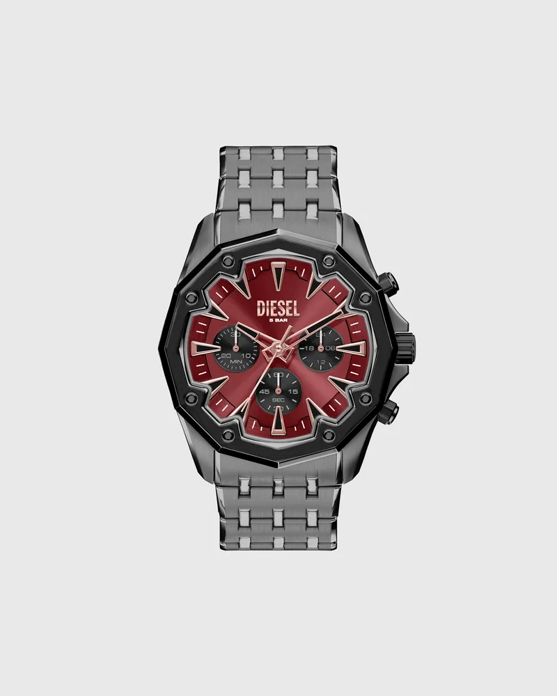 Diesel Stinger Uhr aus Edelstahl in Gunmetal-Optik - Uhren - Herren - Grau Grau
