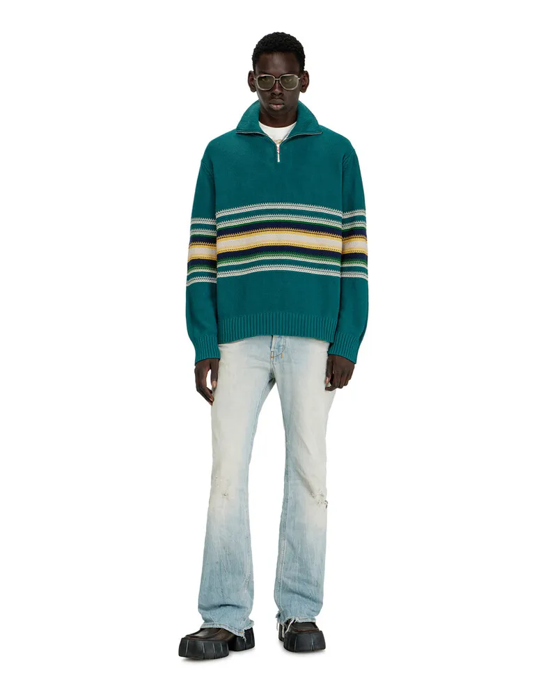 Diesel Baumwollpullover mit Rollkragen - Strickwaren - Herren - Blau Blau