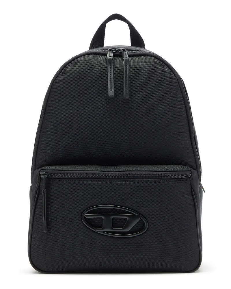 Diesel Holi-D - Rucksack aus Nylon mit Oval D Logo - Rucksäcke - Unisex - Schwarz 