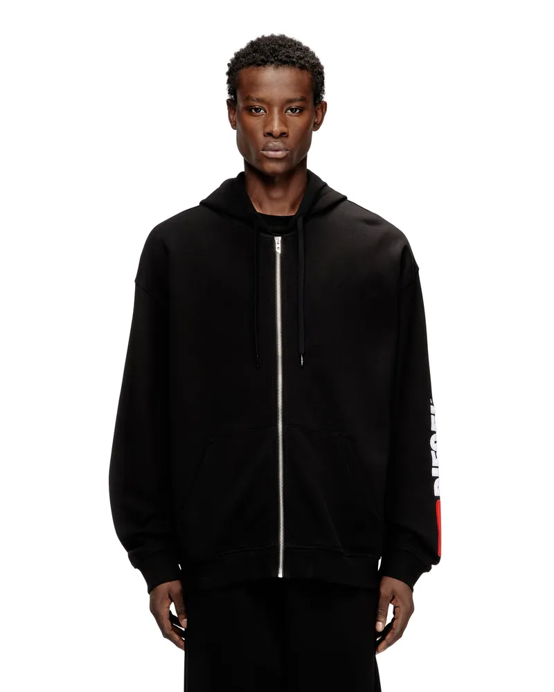 Diesel Hoodie mit Logo-Patch-Stickerei - Sweatshirts - Herren 