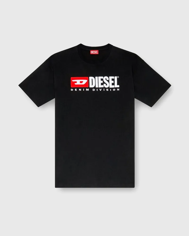 Diesel T-Shirt mit Diesel-Logo-Patch - T-Shirts - Herren - Schwarz Schwarz