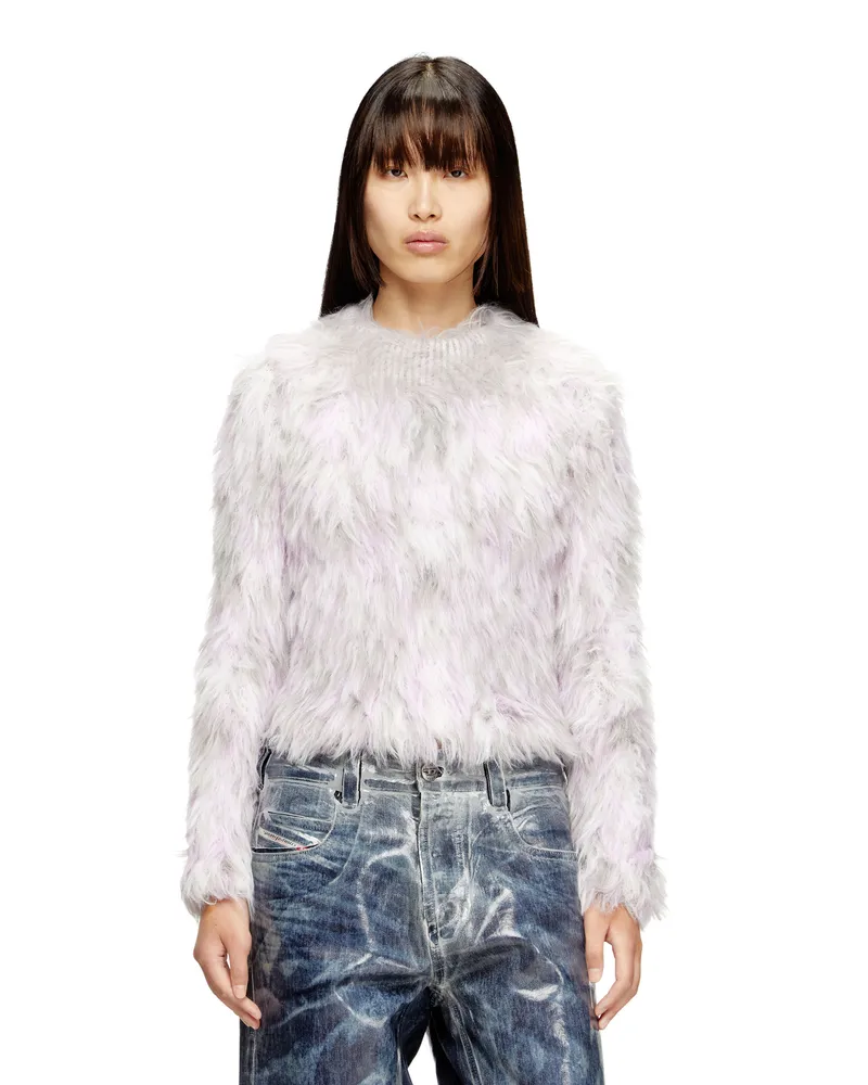 Diesel Flauschiger Jacquard-Strickpullover - Strickwaren - Damen - Bunt Bunt