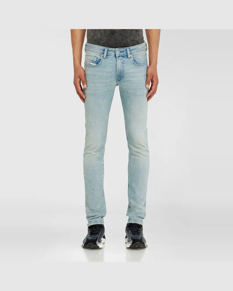 Diesel Skinny Jeans Low Waist 1979 Sleenker, Hellblau, Reißverschluss Blau