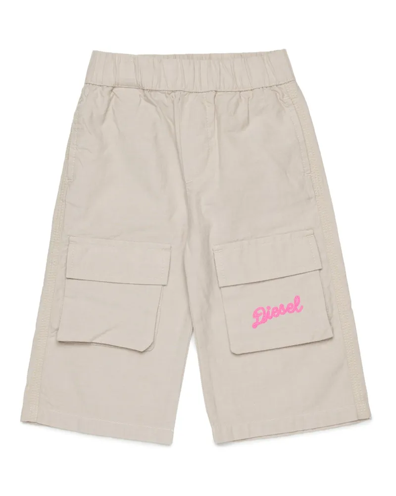Diesel Baumwollhose mit Cargotaschen - Hosen - Damen - Weiss Weiss
