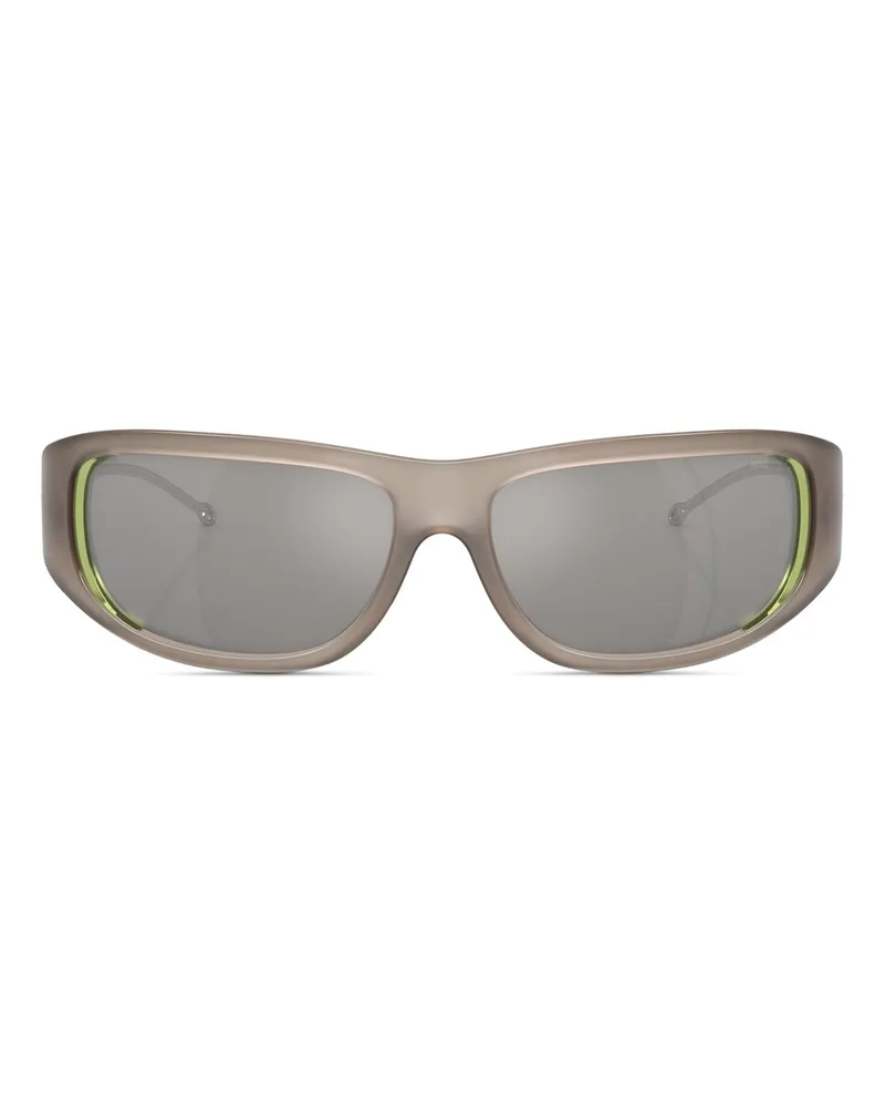 Diesel Wraparound-Stil Brille - Sonnenbrille - Unisex - Grau Grau