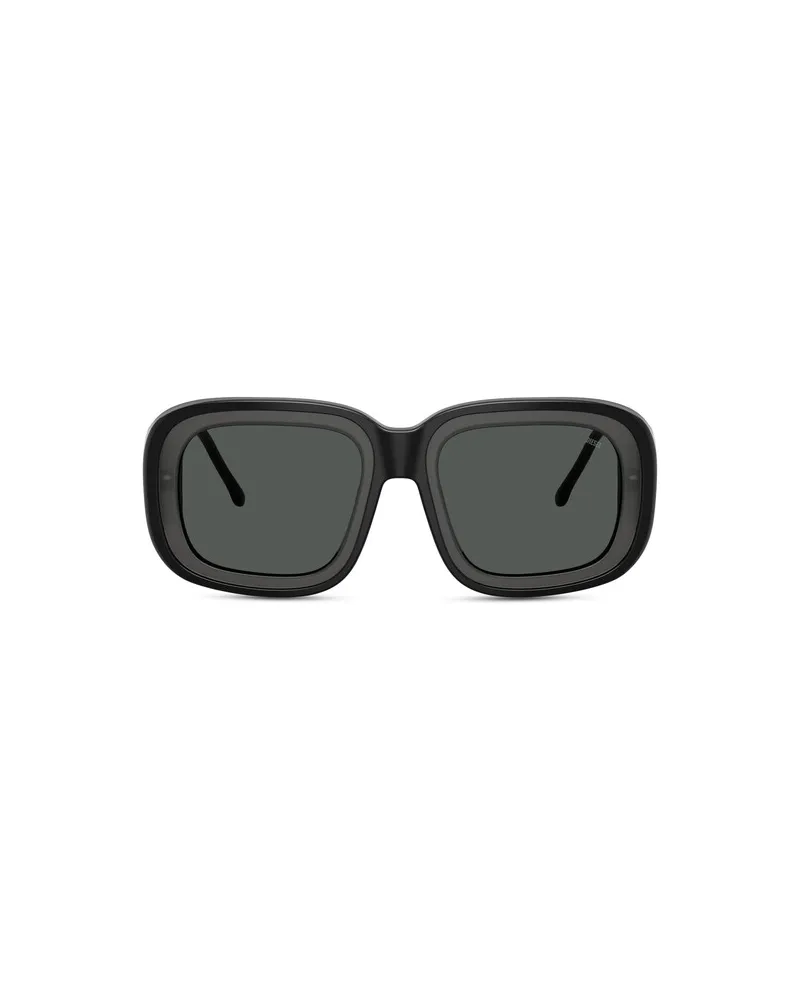 Diesel Quadratische Sonnenbrillen - Sonnenbrille - Unisex - Schwarz Schwarz