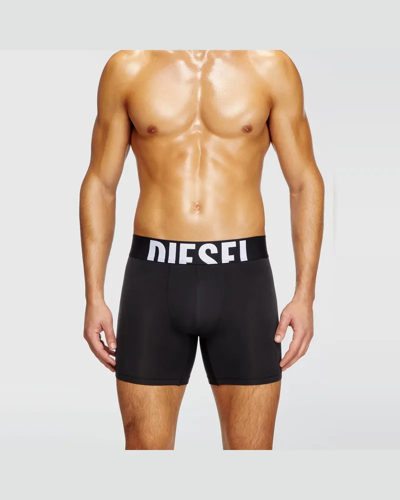 Diesel Retropants im Dreierpack aus Mikrofaser - Boxershorts - Herren - Schwarz Schwarz