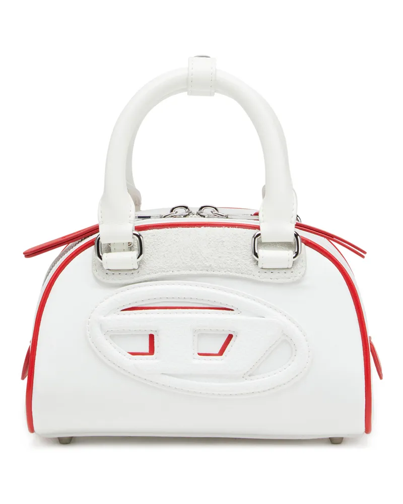 Diesel 1DR Dome-Colourblock-Mini-Bowling-Tasche - Schultertaschen - Damen - Weiss Weiss