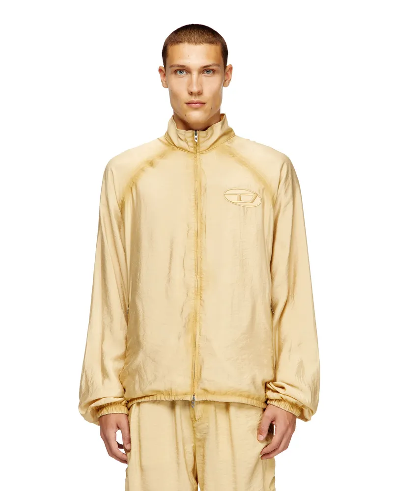 Diesel Trackjacke im Souvenir-Stil mit Stickerei - Jacken - Herren - Beige Beige
