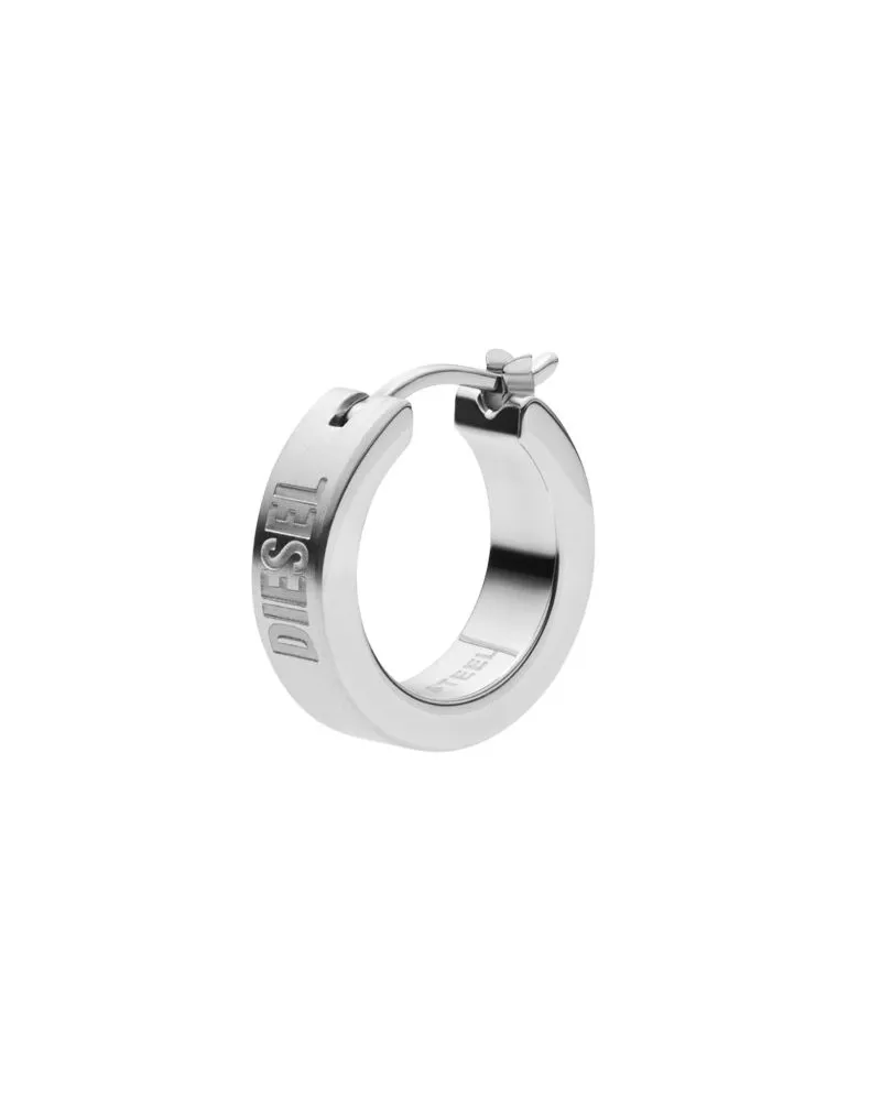 Diesel Ohrring aus Edelstahl - Ohrringe - Unisex - Silber Silber
