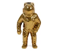 Vase aus Porzellan - „Cosmic Diner: Starman Gold