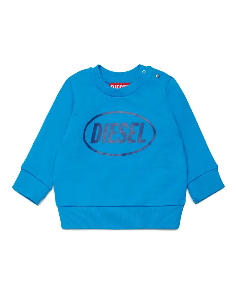 Diesel Sweatshirt mit Logoprint - Sweatshirts - Unisex - Blau Blau