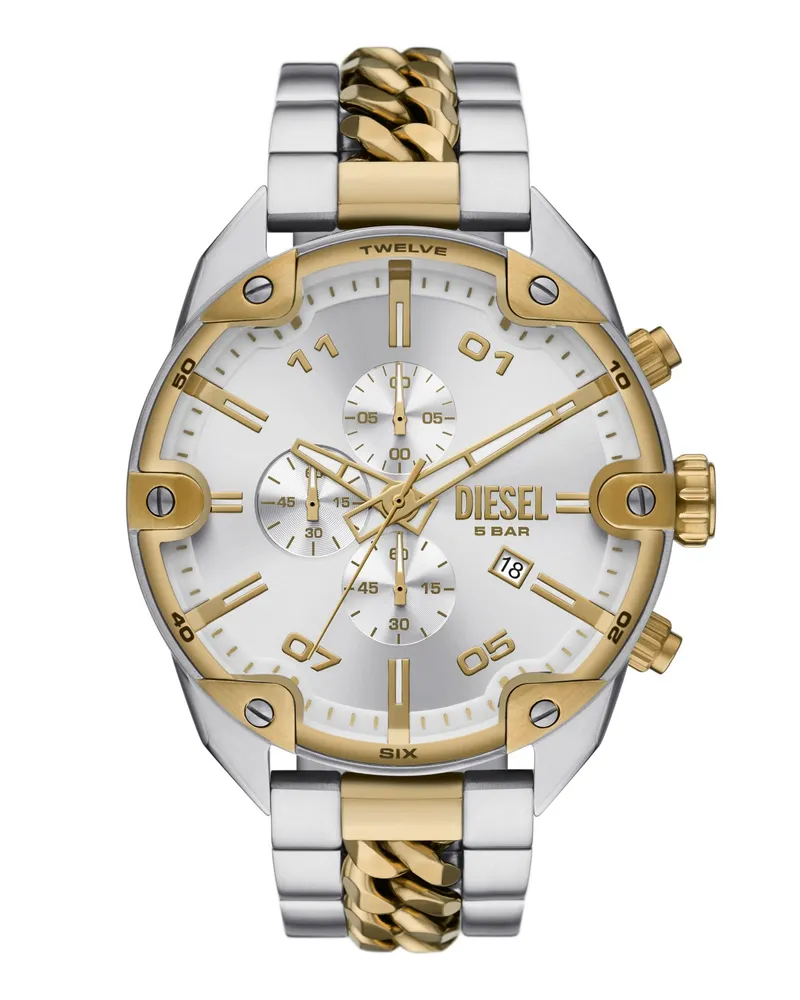 Diesel Spiked Chronograph Edelstahl - Uhren - Herren - Silber Silber