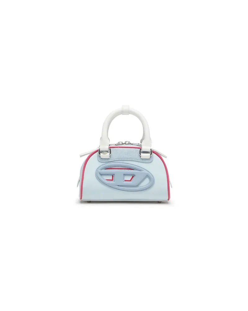 Diesel 1DR Dome-Colourblock-Kleine-Bowling-Tasche - Schultertaschen - Damen - Blau Blau
