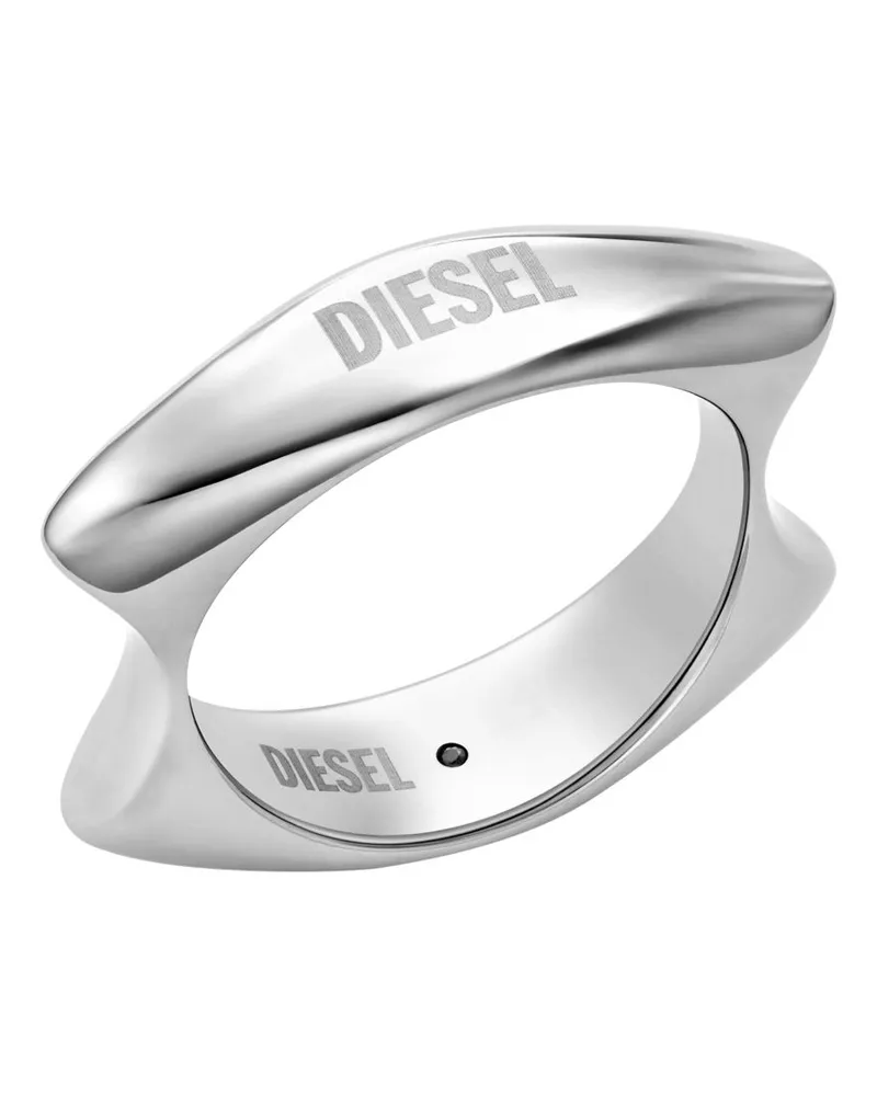Diesel Edelstahlband Ring - Ringe - Unisex - Silber Silber
