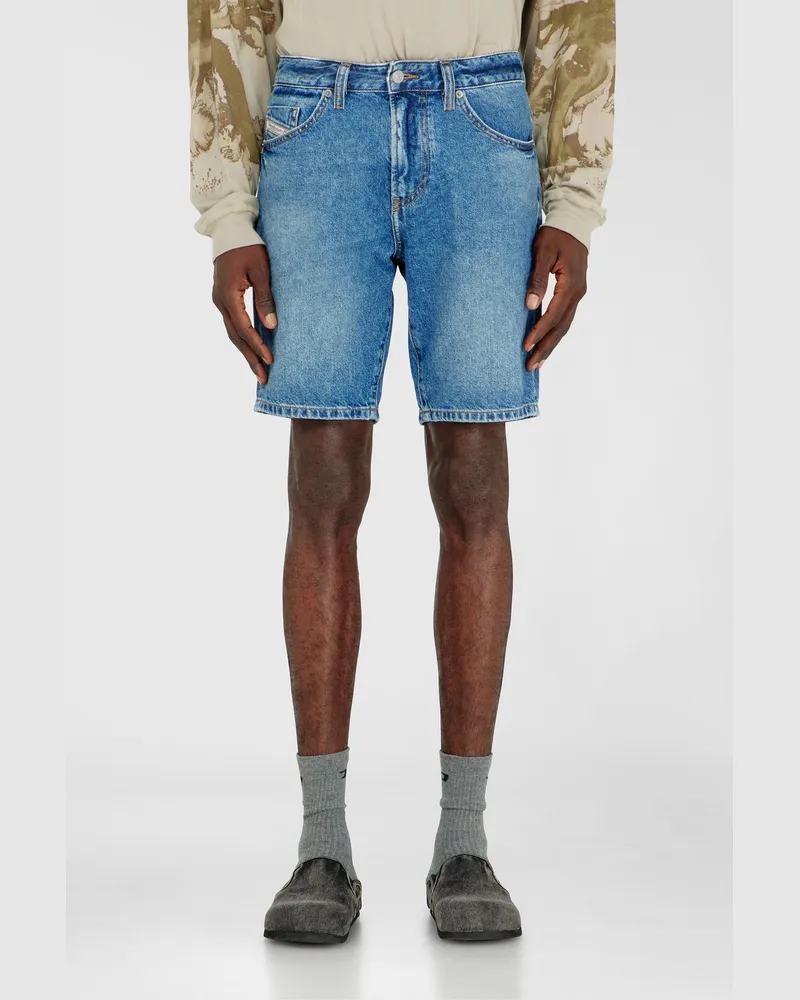Diesel Schmale Shorts aus Clean-Wash-Denim - Denim Kurze Hose - Herren - Blau Blau