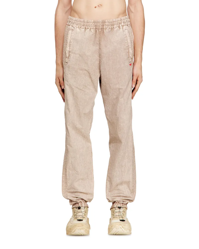 Diesel Gewaschene Nylonhosen mit Seitenstreifen - Hosen - Herren - Beige Beige